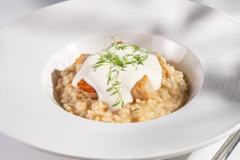 Ризотто с мурманским гребешком