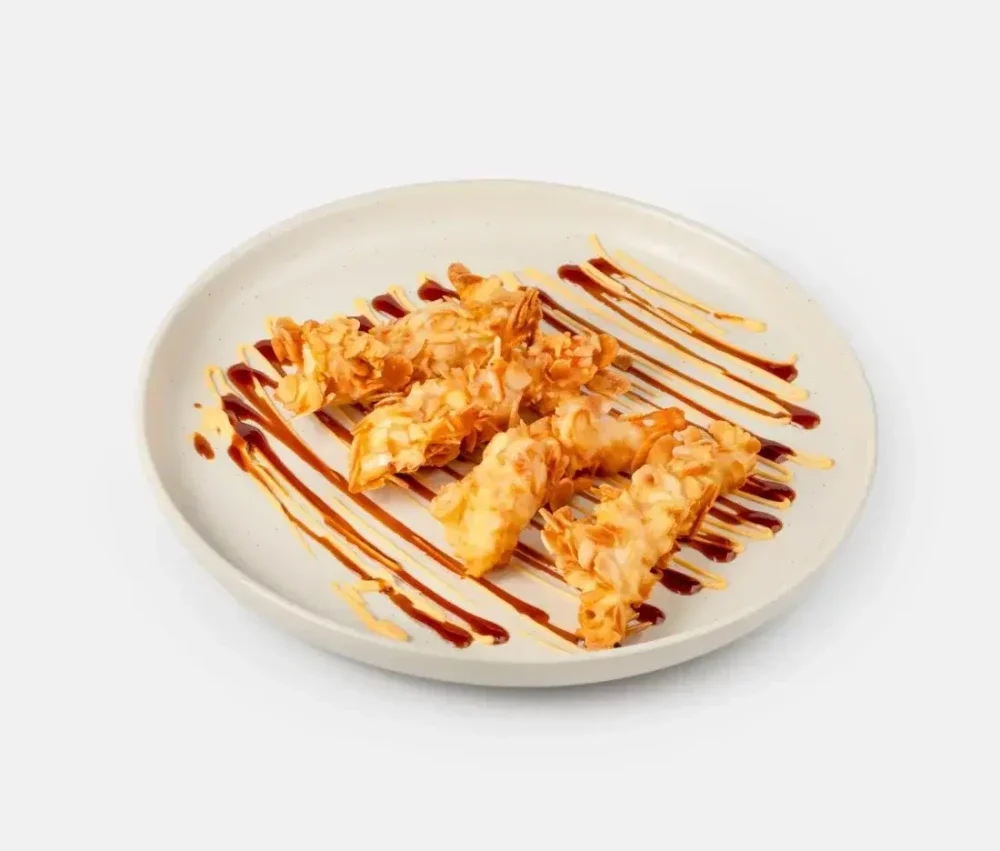 Креветки в миндале