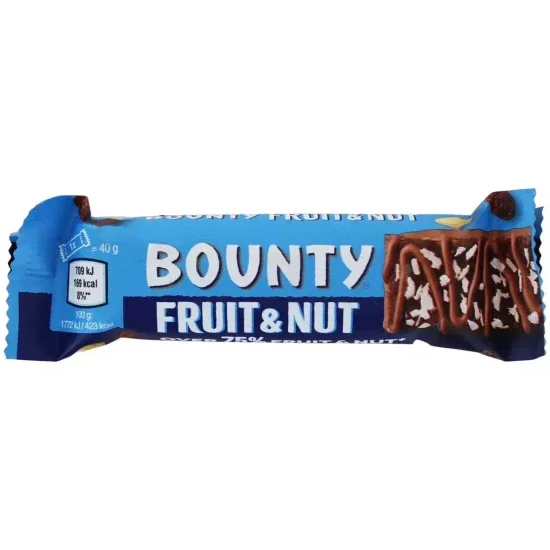 Батончик Баунти с фрутами и орехом 40гр