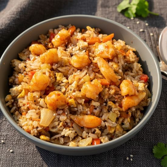 Тепан с креветкой