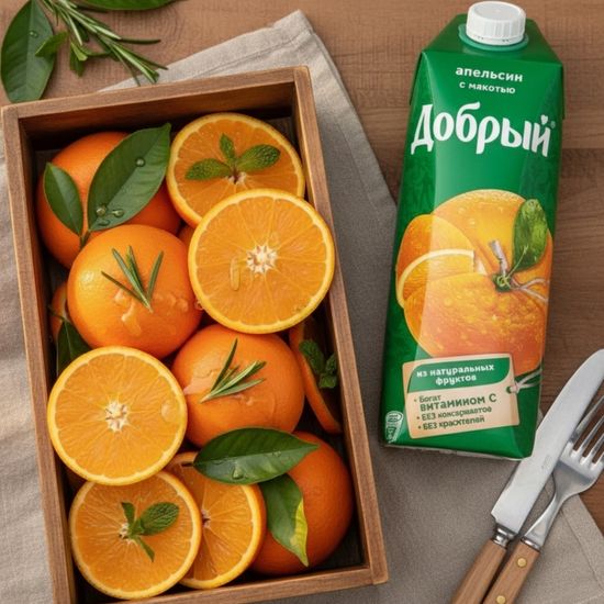 Сок Апельсин 1 л.