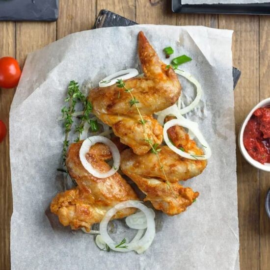 Куриные крылья на мангале