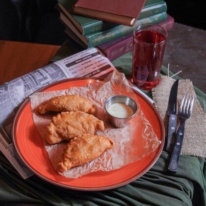 Посикунчики с чесночым соусом