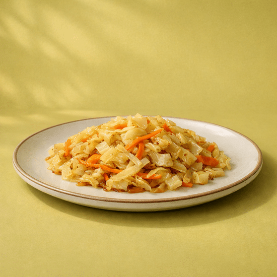Капуста фрай с морковью