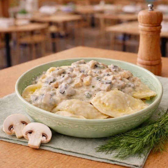 Вареники с картофелем и грибами