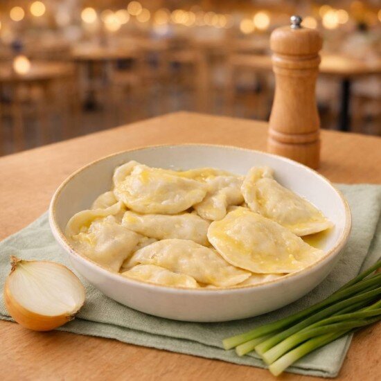 Вареники с картофелем и луком