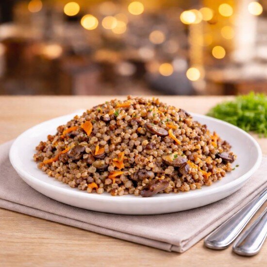 Гречка с овощами