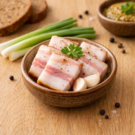 Сало к борщу