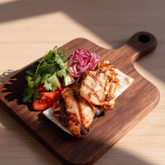 Шашлык из куриного бедра за 100 гр