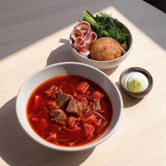 Борщ с говядиной