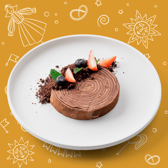 Шоколадный блинный рулет