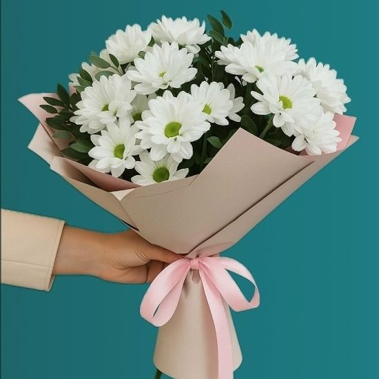 Букет из кустовой хризантемы