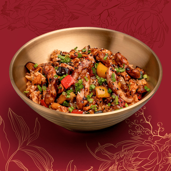 Вок Рис с курицей