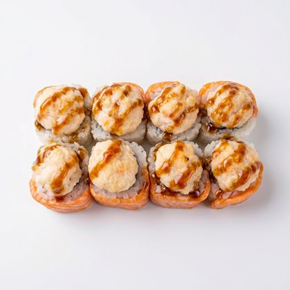 Запеченная фила с кальмаром и креветкой