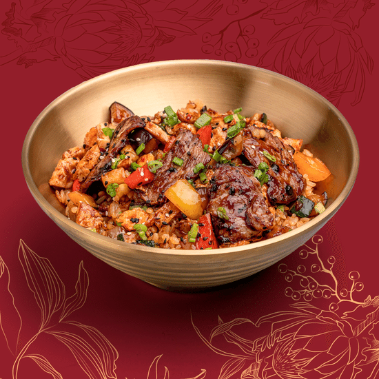 Вок Рис с говядиной