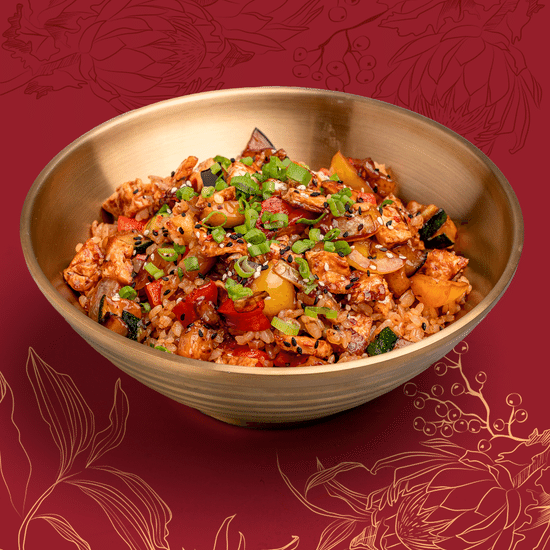 Вок Рис с овощами