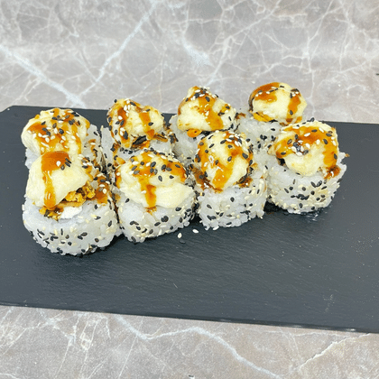 Запеченный мидии с чесноком