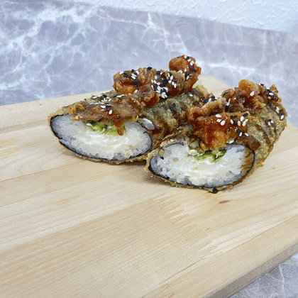 Хот дог темпура лосось