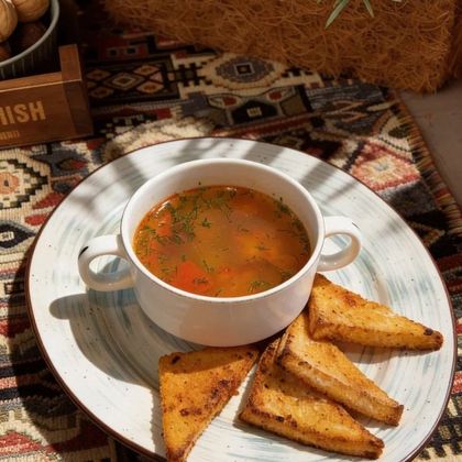 Уха с красной рыбой*