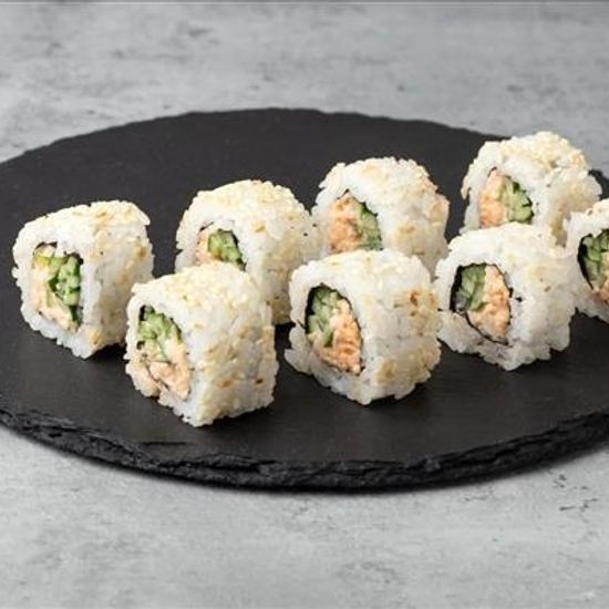 Острый ролл с крабом