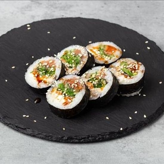 Ролл «Кимпаб с копчёным лососем»