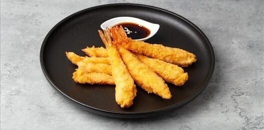 Тигровые креветки в кляре