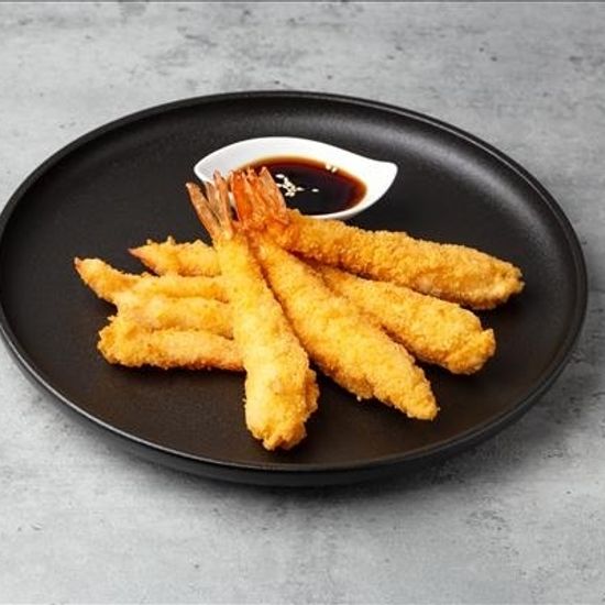 Тигровые креветки в кляре