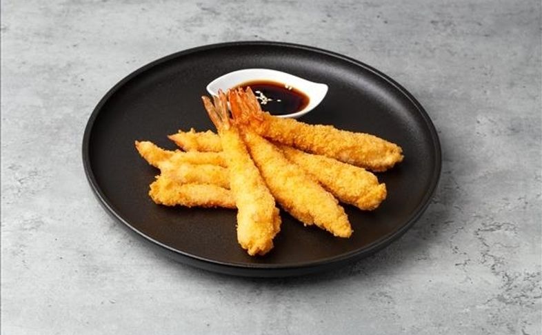 Тигровые креветки в кляре