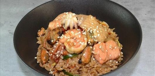 Рис с морепродуктами
