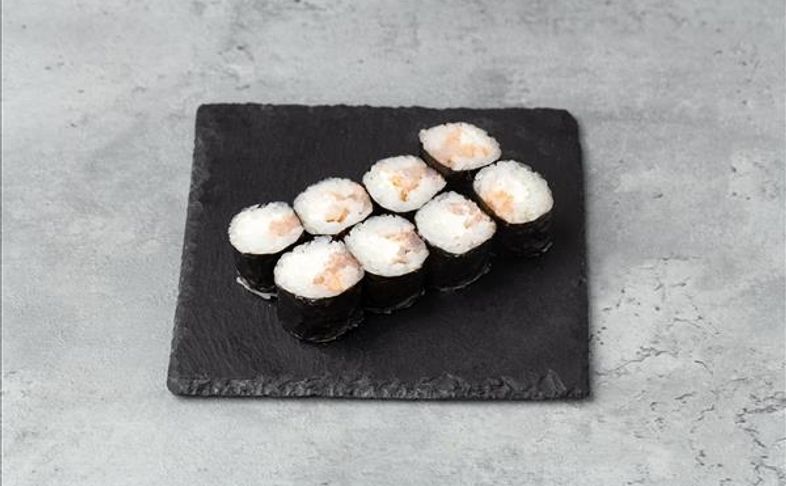 Тонкий ролл с креветками
