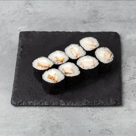 Тонкий ролл с курицей терияки