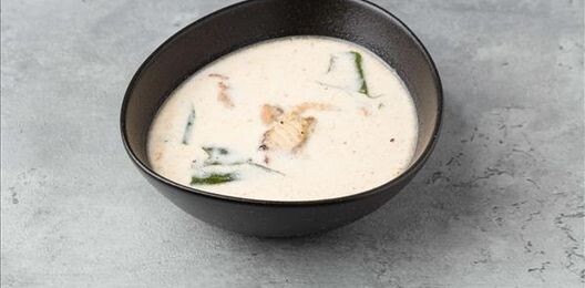 Сливочный суп с угрём