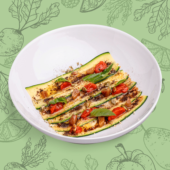 Карпачо из цукини с трюфельным маслом