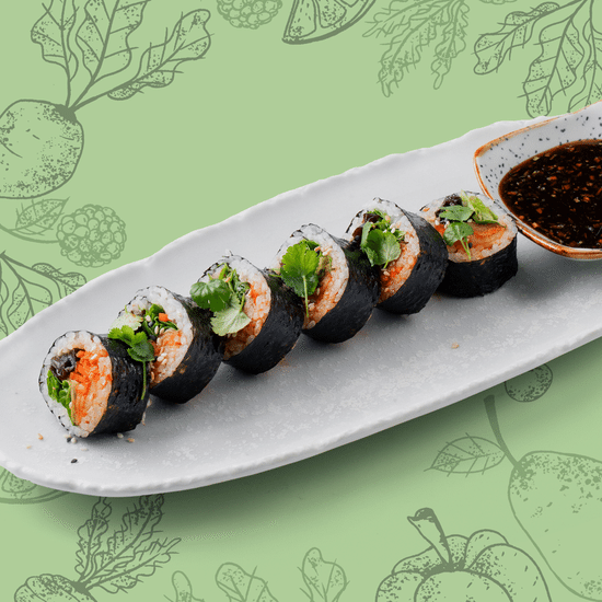 Кимпаб из азиатских салатов