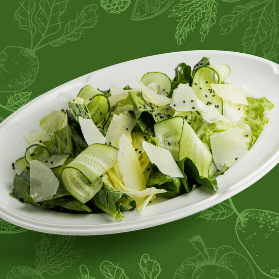 Большой зеленый салат