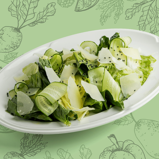 Большой зеленый салат