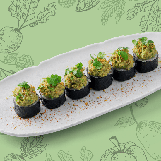 Ролл юдзу-авокадо-цукини