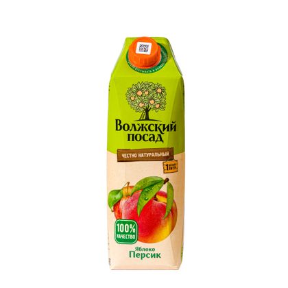 Сок 1л Персик-Яблоко