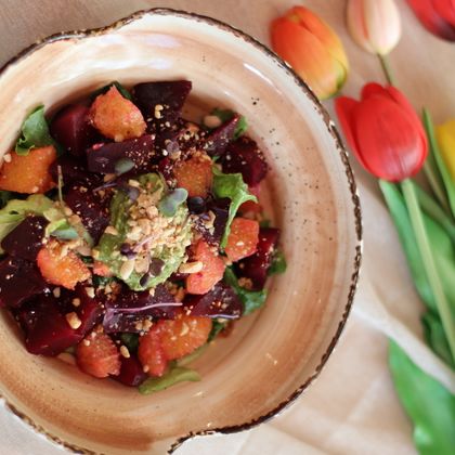 Со свеклой и апельсином