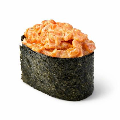 Гункан с лососем