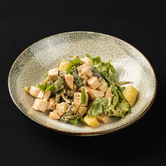 Копченая курица и стручковая фасоль