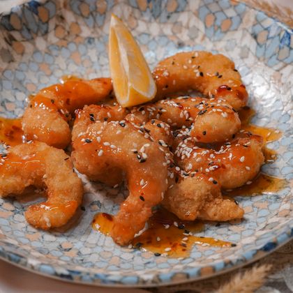 Креветки темпура с чили