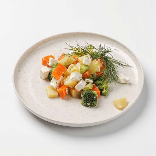 Фета с печеными овощами