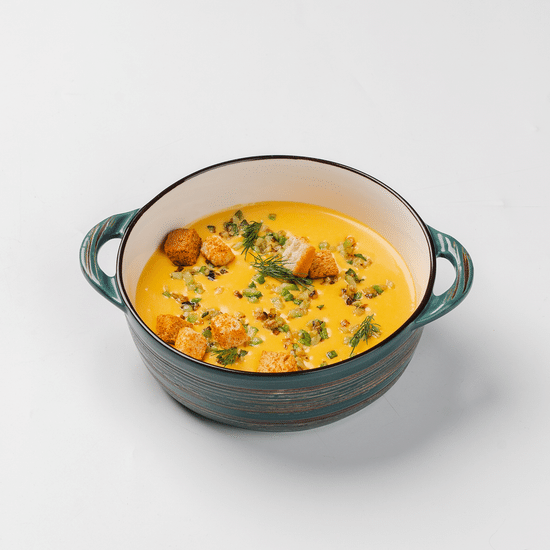 Крем картофельный с релишем из цукини