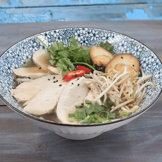 Мисо рамен с курицей