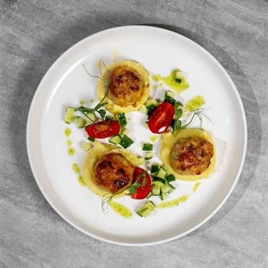 Куриные котлеты с картофельным пюре