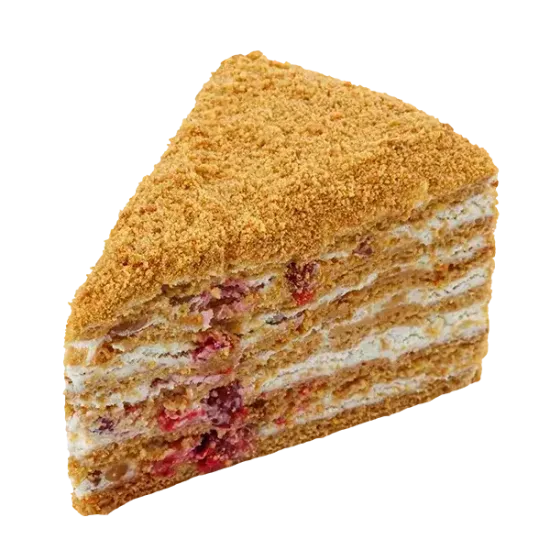 Торт Медовый с брусникой