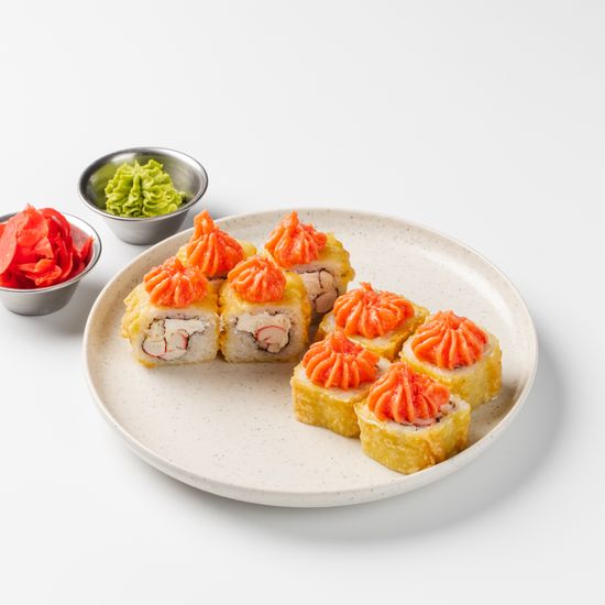 Сяке кани темпура