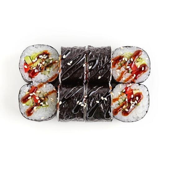 Ролл с угрем и огурцом