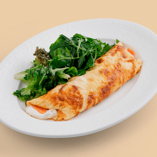 Омлет с форелью